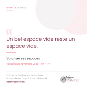 Module valorisation des espaces de la formation gestionnaire d'espaces de travail à Rolle