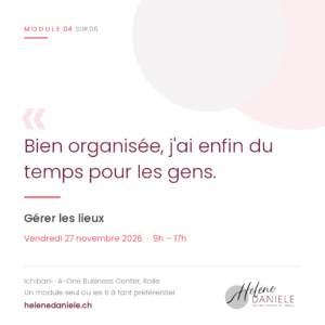 Module gestion des espaces de la formation gestionnaire d'espaces de travail à Rolle